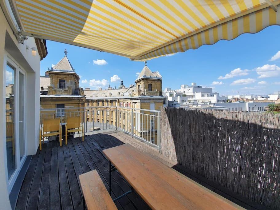 Beauty On The Rooftop With Ac And Rooftop Terrace بودابست المظهر الخارجي الصورة